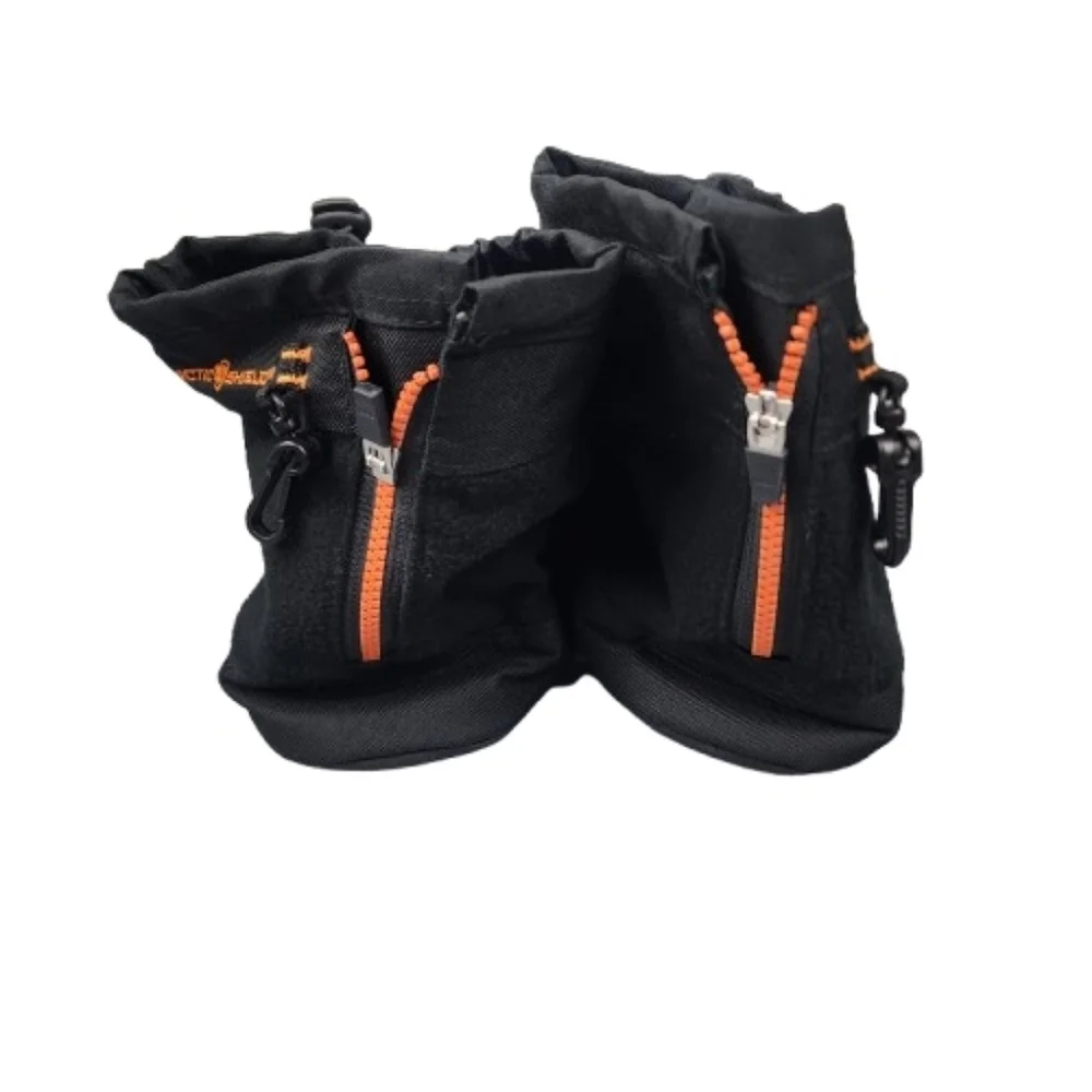 Arctic Shield Black Boot Liners Large 10-11 Orange Detail Zip Up Back